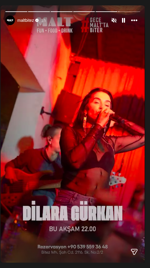 Dilara Gürkan Etkinlik afişi