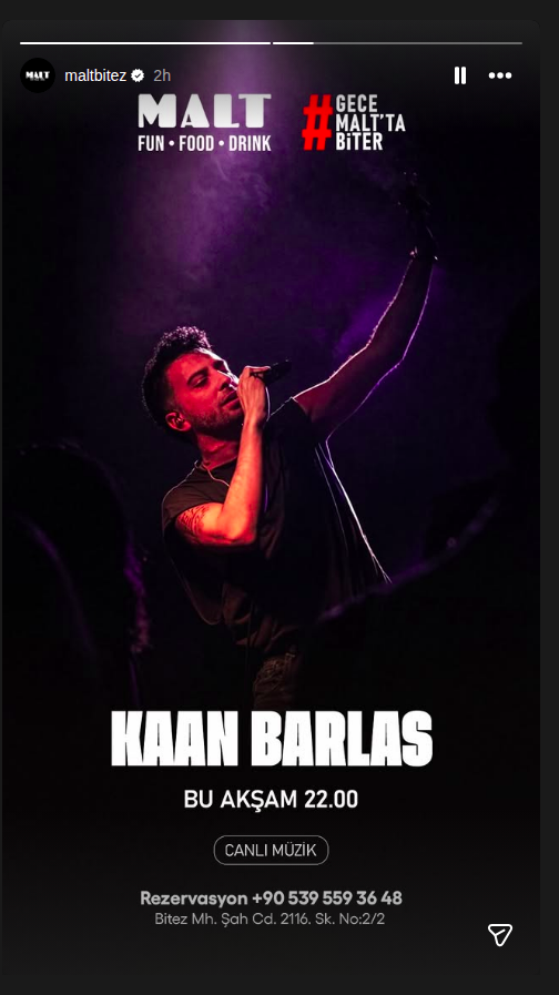 Kaan Barlas Etkinlik afişi