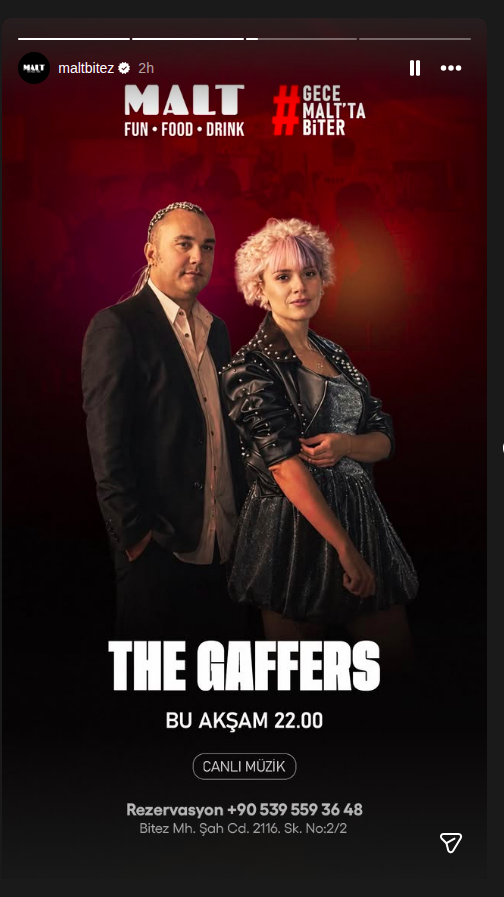 The Gaffers Etkinlik afişi