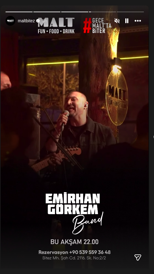 Emirhan Görkem Band Etkinlik afişi