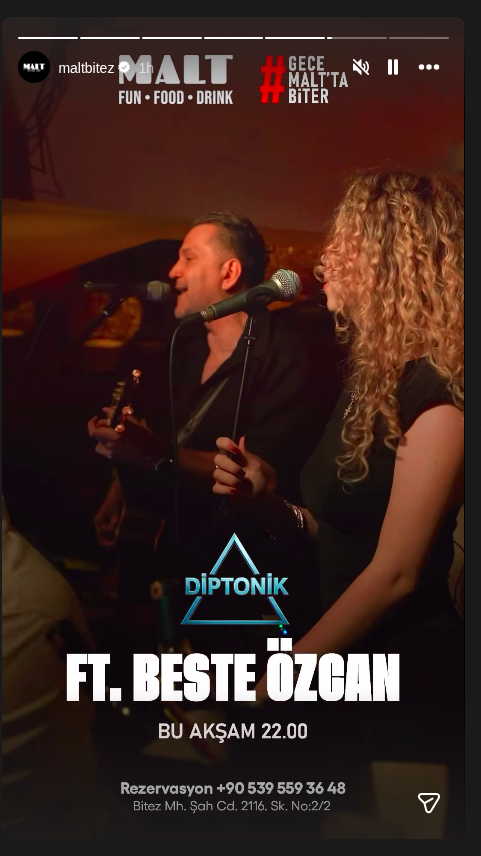 Diptonik ft. Beste Özcan Etkinlik afişi