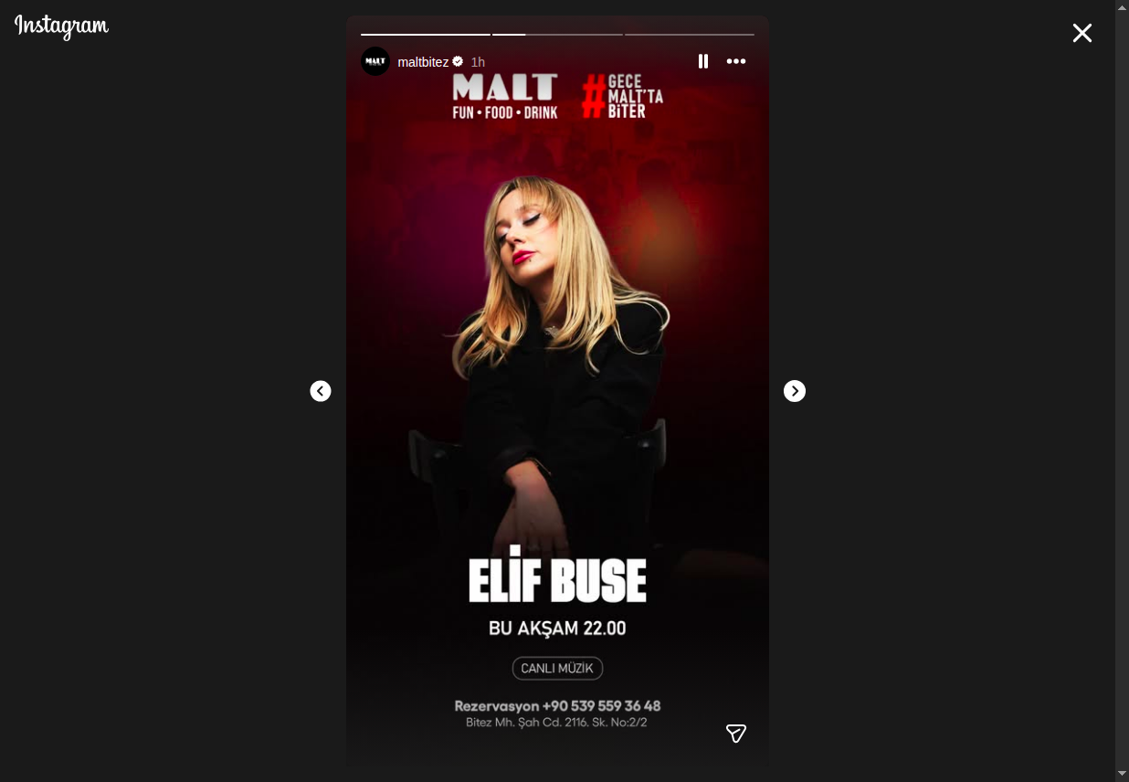 Elif Buse Etkinlik afişi