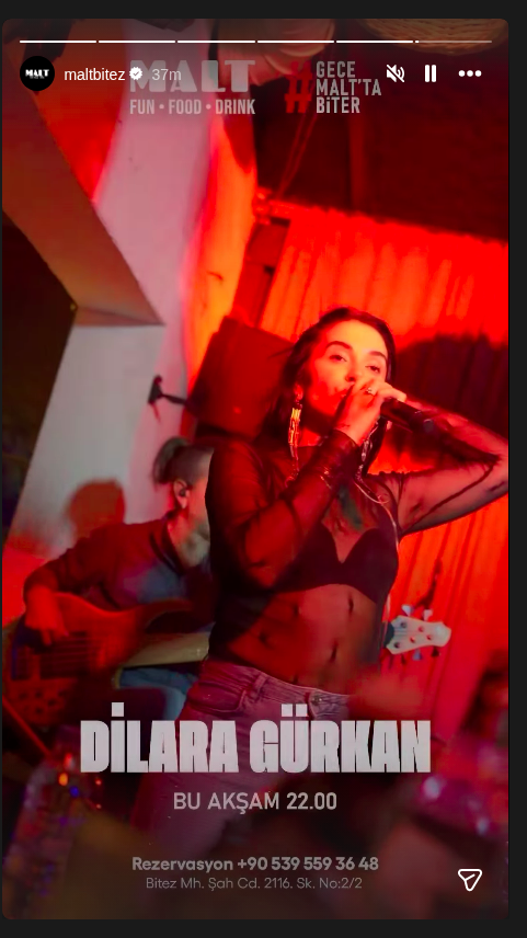 Dilara Gürkan Etkinlik afişi