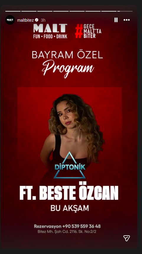DİPTONİK ft. Beste Özcan Etkinlik afişi