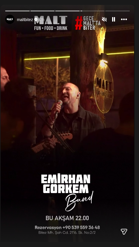 Emirhan & Görkem Band — Malt Bitez Etkinlik afişi