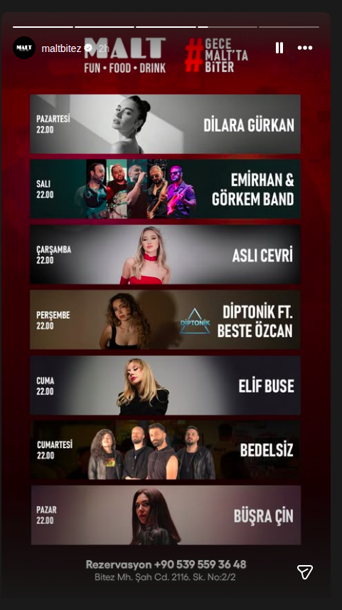 Dilara Gürkan — Malt Bitez Etkinlik afişi