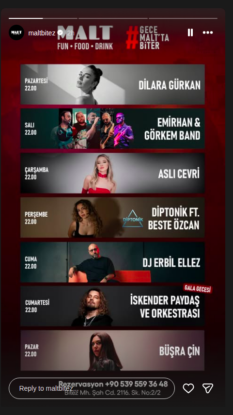 Büşra Çin — Malt Bitez Etkinlik afişi