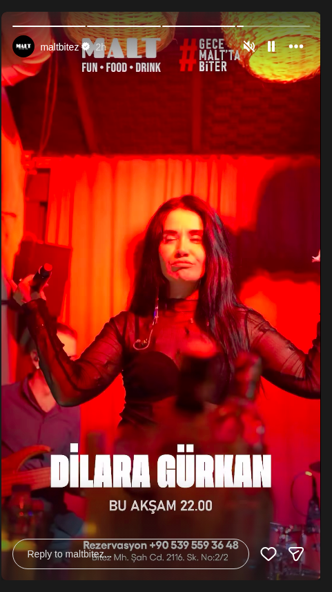 Dilara Gürkan Etkinlik afişi