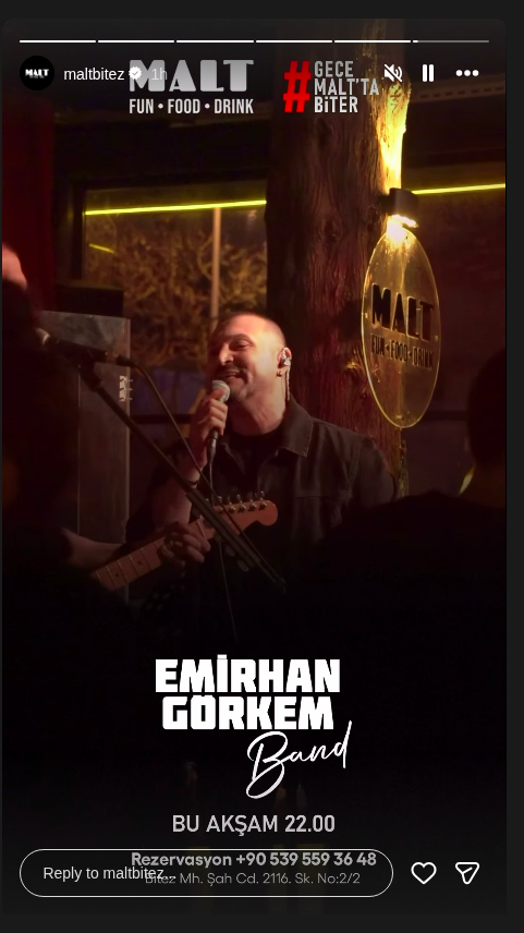 Emirhan Gorkem Band Etkinlik afişi