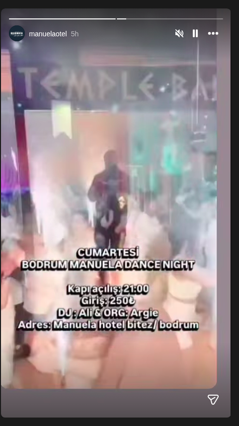 Bodrum Manuela Dance Night — DJ Ali & Orçun Argie Etkinlik afişi