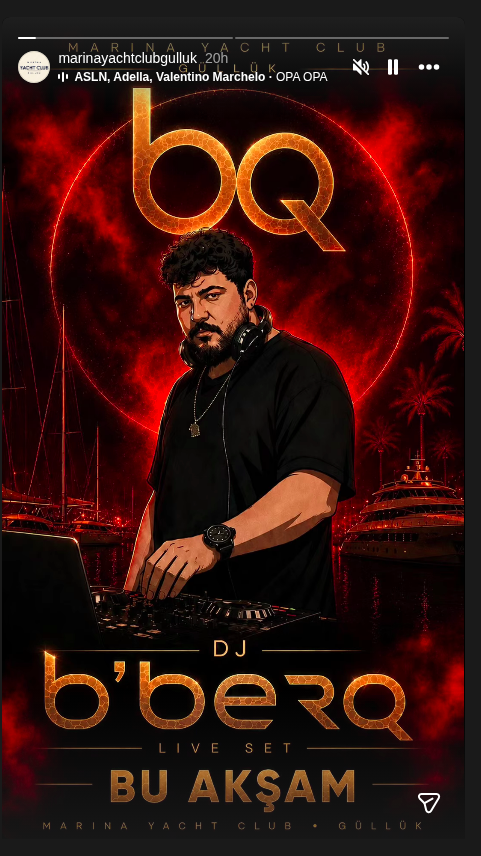 DJ B'berq Live Set Etkinlik afişi