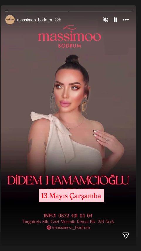 Didem Hamamcıoğlu Etkinlik afişi