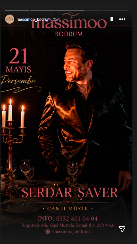 Serdar Şaver — Canlı Müzik Etkinlik afişi