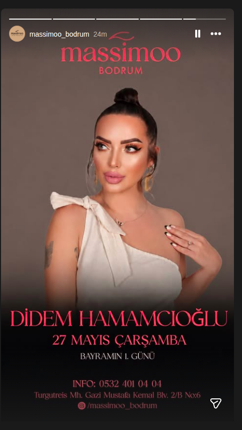 Didem Hamamcıoğlu Etkinlik afişi