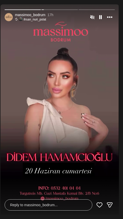 Didem Hamamcıoğlu — Massimoo Bodrum