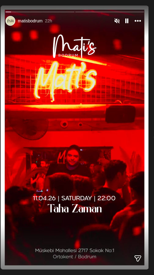 Taha Zaman Etkinlik afişi