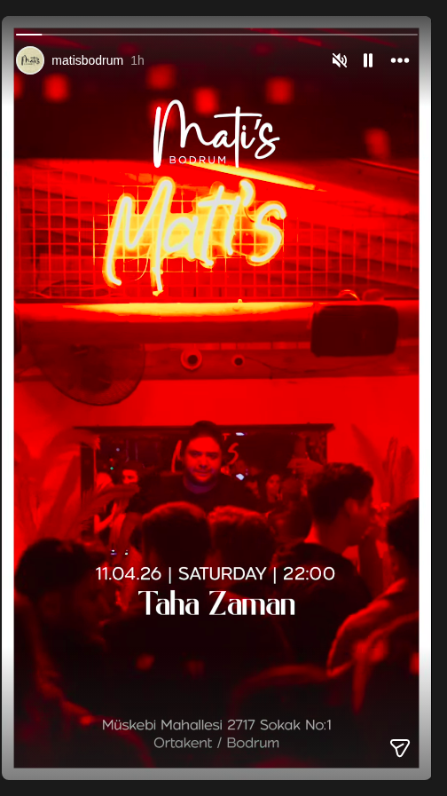 Taha Zaman Etkinlik afişi