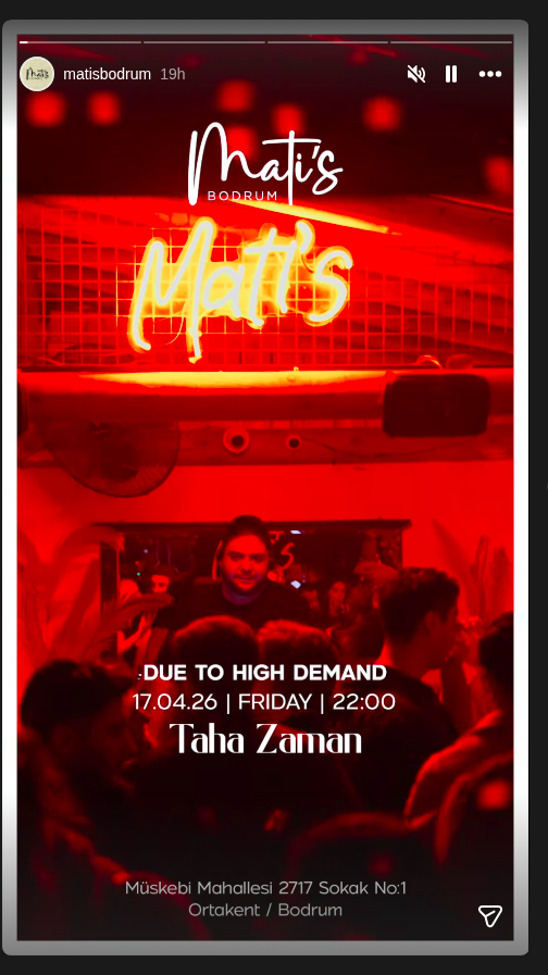 Taha Zaman Etkinlik afişi