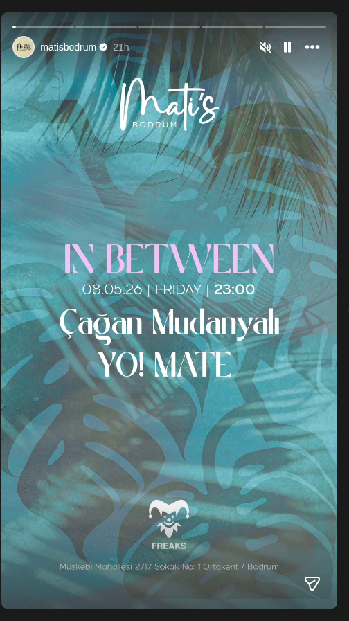 Çağan Mudanyalı - In Between Etkinlik afişi