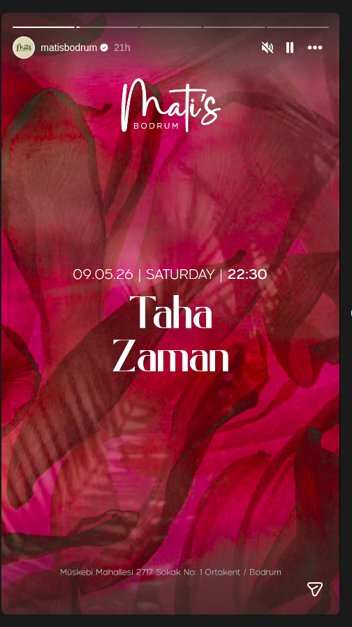 Taha Zaman Etkinlik afişi