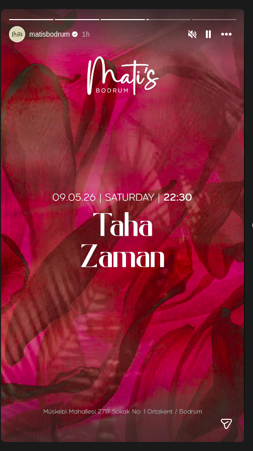 Taha Zaman Etkinlik afişi