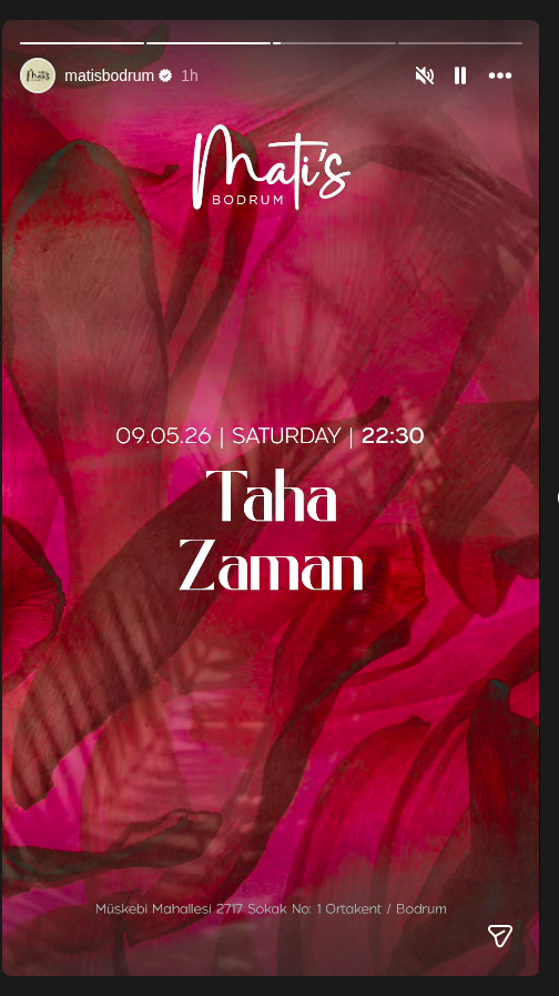 Taha Zaman Etkinlik afişi