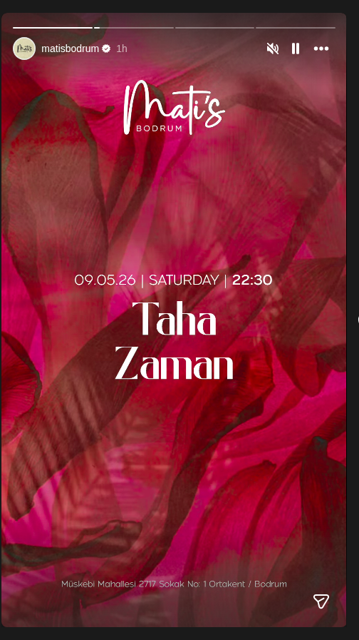 Taha Zaman Etkinlik afişi