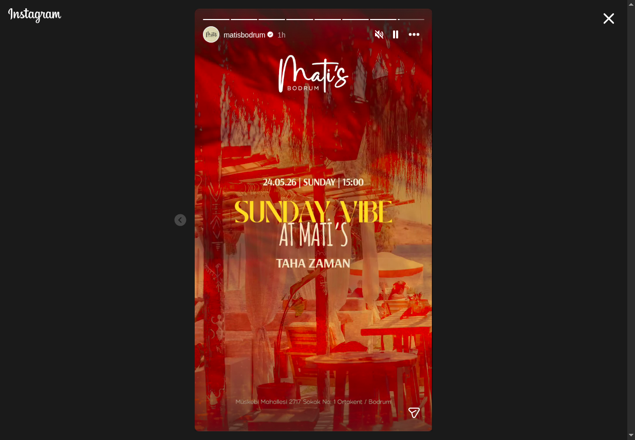 Taha Zaman — Sunday Vibe at Mati’s Etkinlik afişi