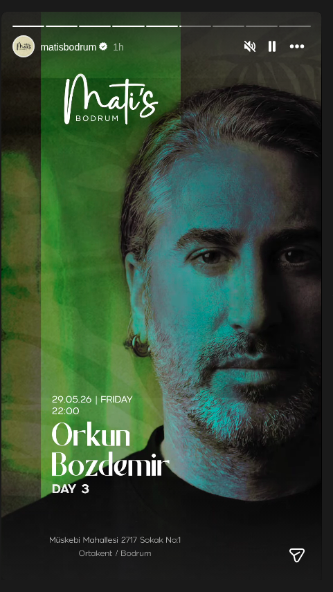 Orkun Bozdemir Etkinlik afişi