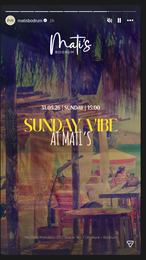 Sunday Vibe Etkinlik afişi