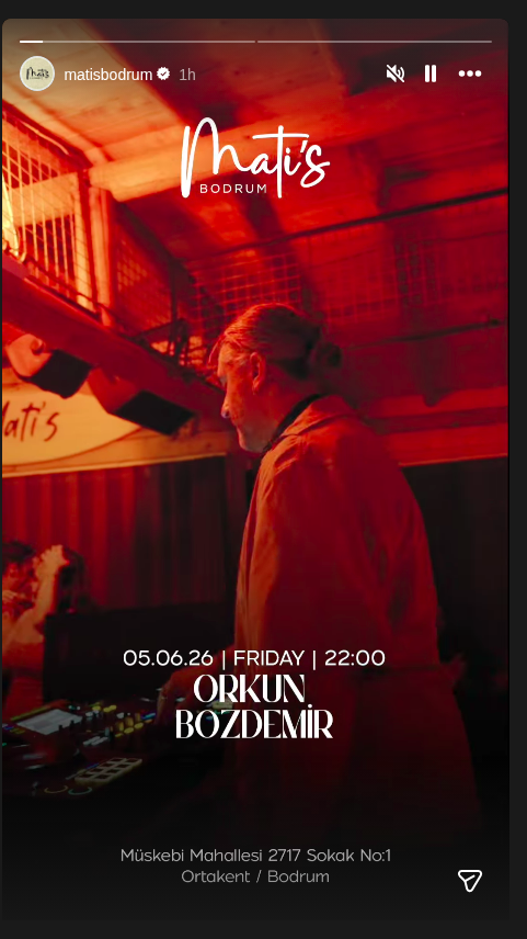 Orkun Bozdemir Etkinlik afişi
