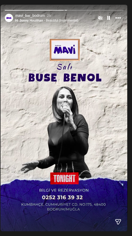 Buse Benol — Canlı Müzik Etkinlik afişi