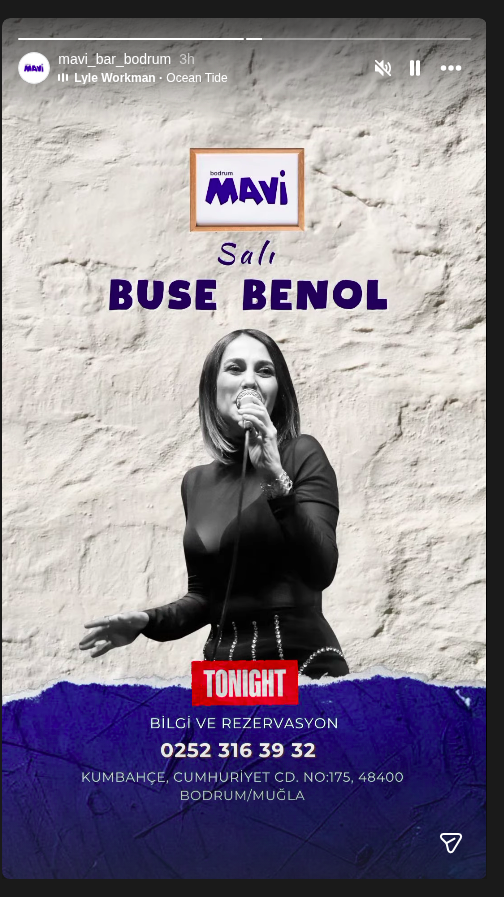 Buse Benol Konseri Etkinlik afişi