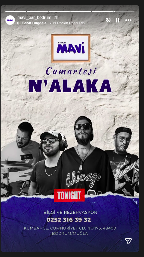 N’Alaka — Mavi Bar Etkinlik afişi