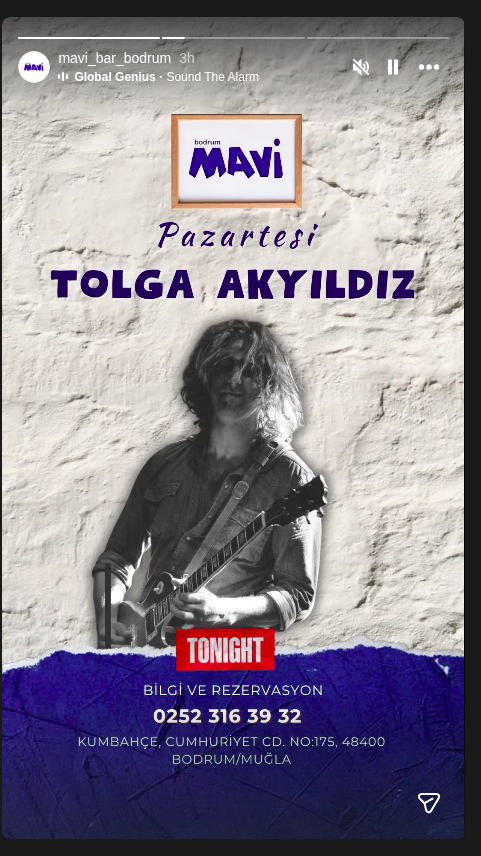 Tolga Akyıldız - Canlı Müzik Etkinlik afişi