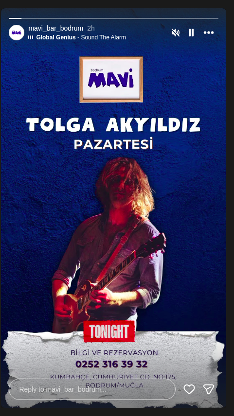 Tolga Akyıldız Live Etkinlik afişi