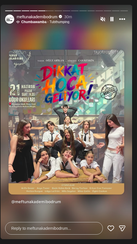 Dikkat Hoca Geliyor — Meftun Sanat Akademisi Öğrencileri Etkinlik afişi