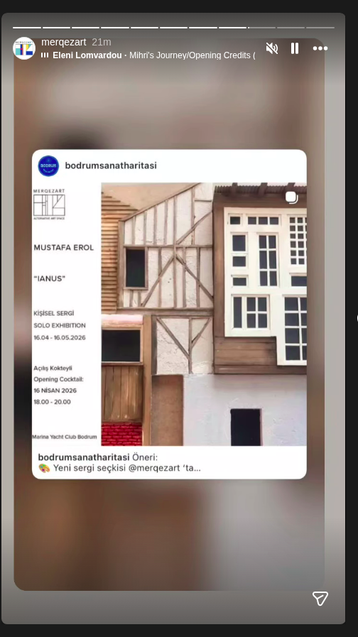 Mustafa Erol — Ianus Solo Exhibition Opening Cocktail Etkinlik afişi