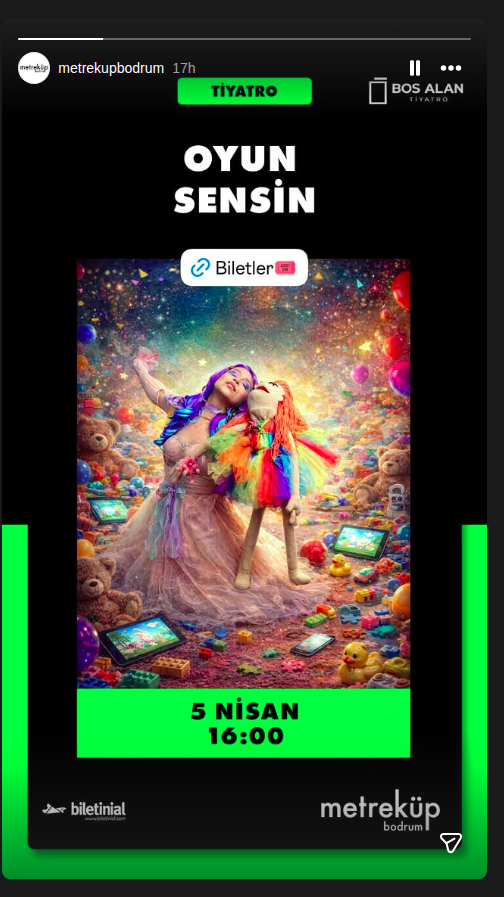 Oyun Sensin Etkinlik afişi