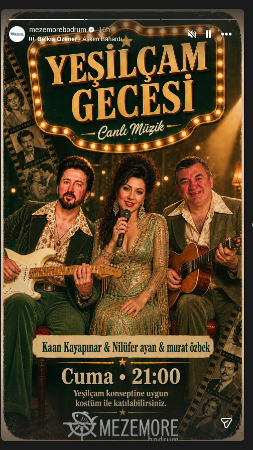 Kaan Kayapınar - Yeşilçam Gecesi Etkinlik afişi
