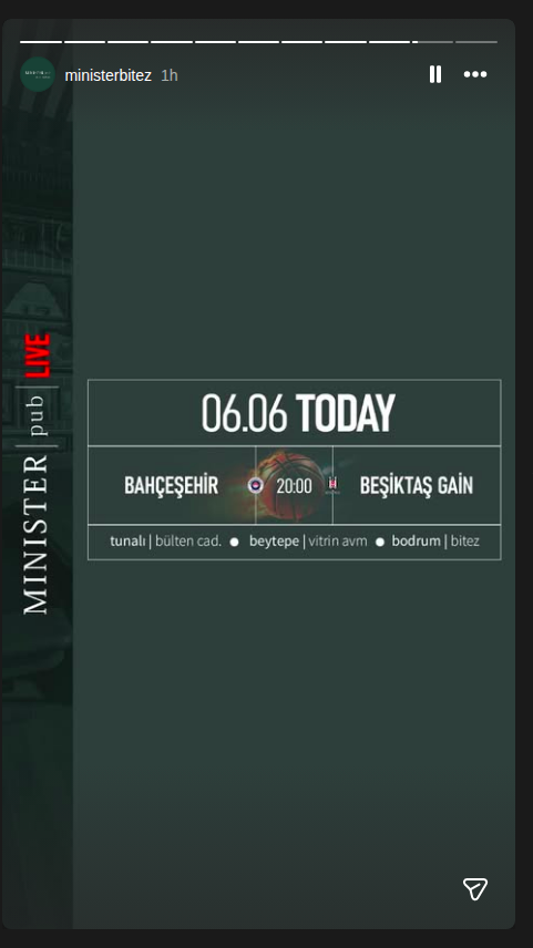 Beşiktaş Gain Etkinlik afişi