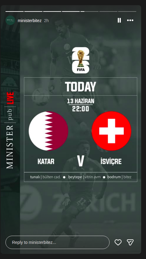 FIFA: Katar - İsviçre Etkinlik afişi