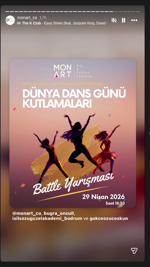 Dünya Dans Günü — Battle Yarışması Etkinlik afişi