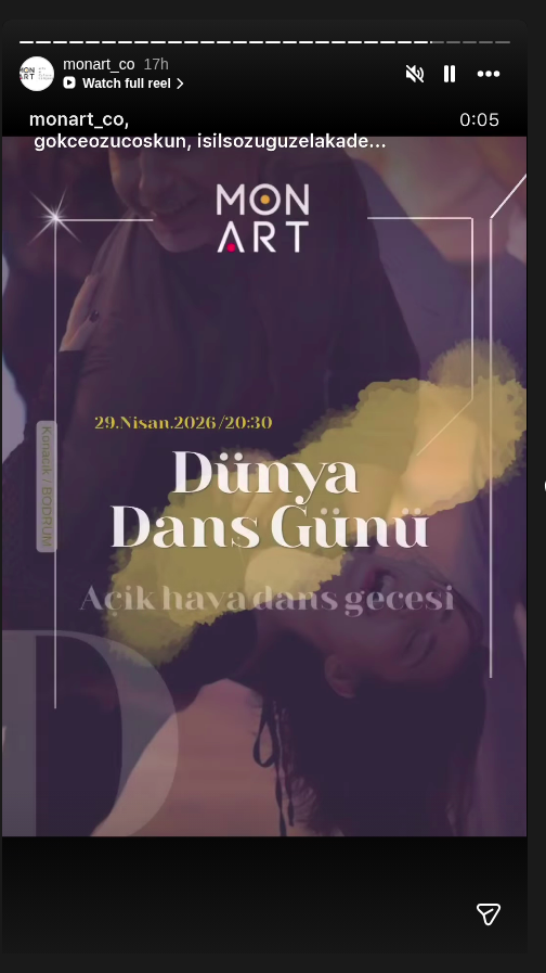 Dünya Dans Günü — Açık Hava Dans Gecesi Etkinlik afişi