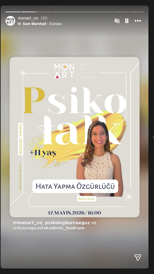 Burcu Egüz — Hata Yapma Özgürlüğü Etkinlik afişi