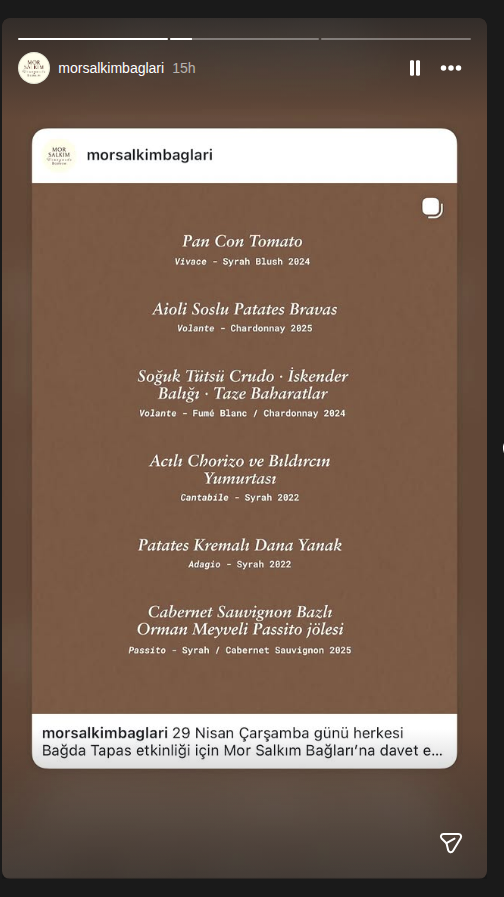 Tapas Etkinliği Etkinlik afişi