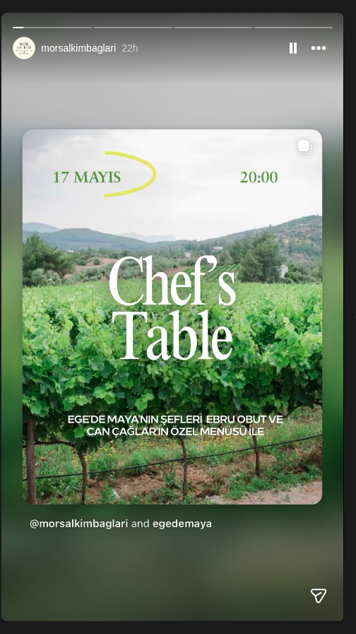 Chef's Table — Ege'de Maya ile Etkinlik afişi