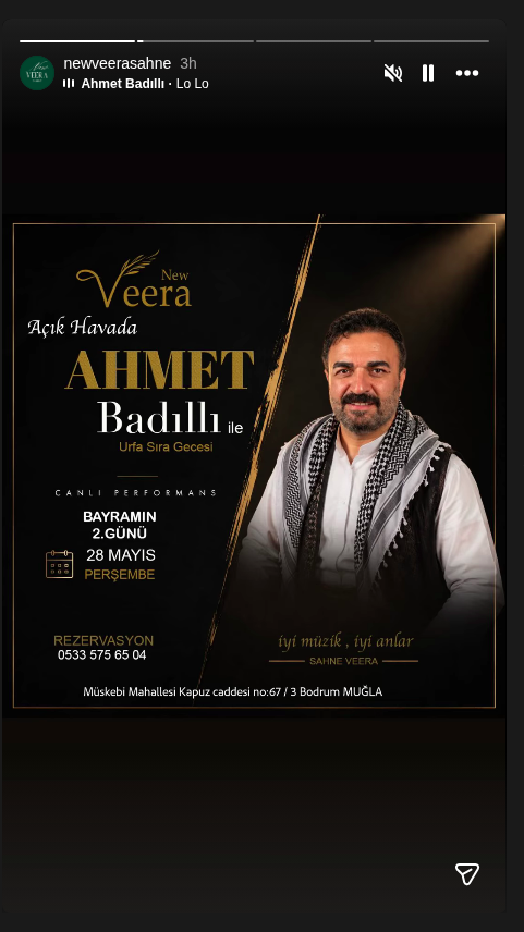 Ahmet Badıllı ile Urfa Sıra Gecesi Etkinlik afişi