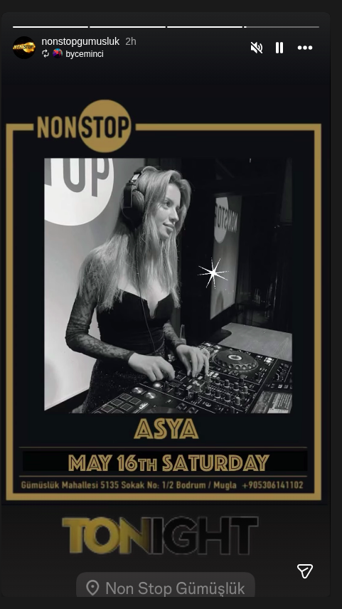 ASYA - DJ Set Etkinlik afişi