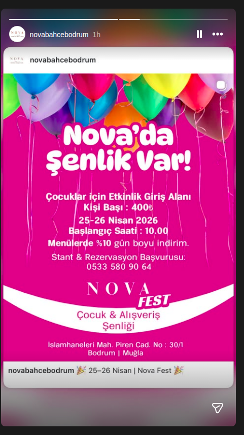 Nova Fest - Çocuk & Alışveriş Şenliği Etkinlik afişi